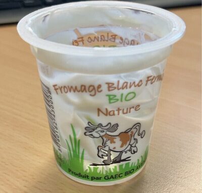 Fromage Blanc fermier Bio Nature
