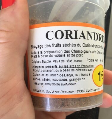 CORIANDRE MOULUE 50G