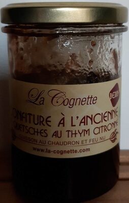 Confiture à l'ancienne de quetsches au thym citronné