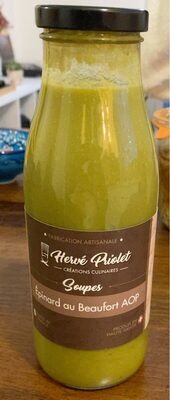 Soupes épinard au beaufort AOP front packaging