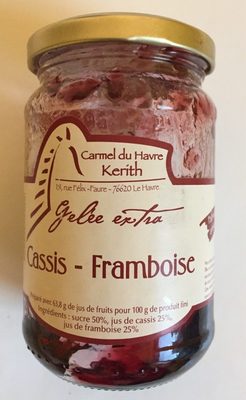 Gelee extra cassis framboise