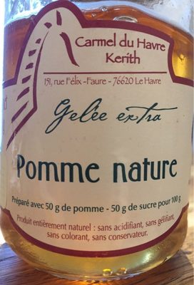 Gelée de pomme front packaging