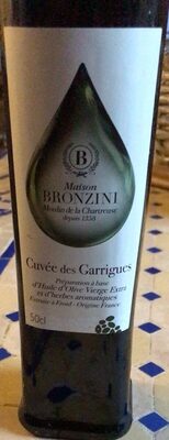 Huile d’olive front packaging