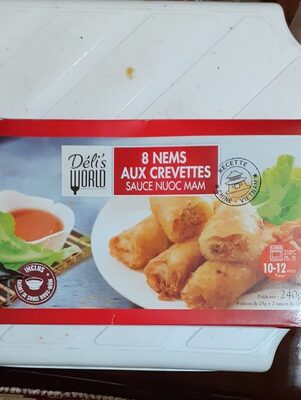 8 noms aux crevettes sauce nuoc mam