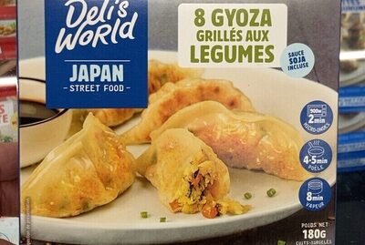 8 gyoza grillés aux légumes