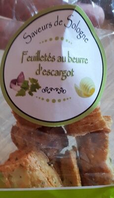 Saveurs de Sologne - Feuilletés au beurre d'escargot front packaging