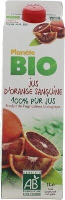 Jus D'orange Sanguine front packaging