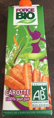 Carotte 100% jus front packaging