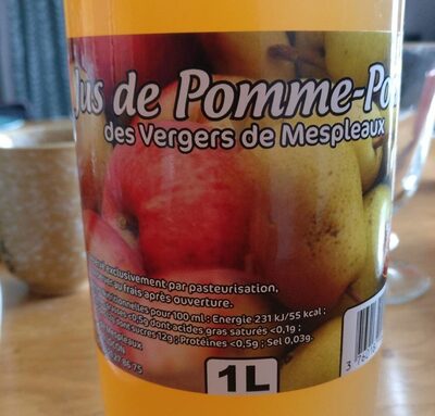 Jus de pomme poire