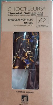 Choc'fleurs Chocolat noir 71,5%