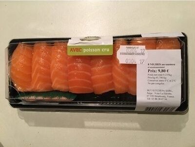 8 nigiris au saumon