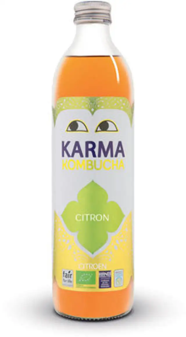 Kombucha Lemon front packaging