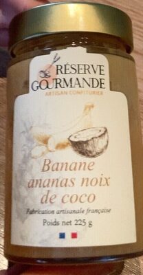 Banane ananas noix de coco front packaging