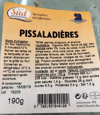 Pissaladières niçoise