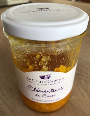 Confiture de clementines de Corse front packaging