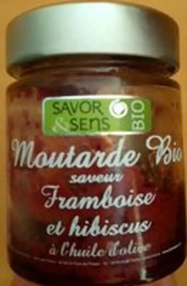 Moutarde Bio Saveur Framboise Et Hibiscus 130 Gr