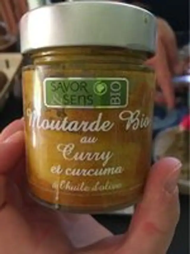 Moutarde bio au curry et curcuma