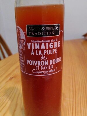 Vinaigre à la pulpe de poivrons front packaging