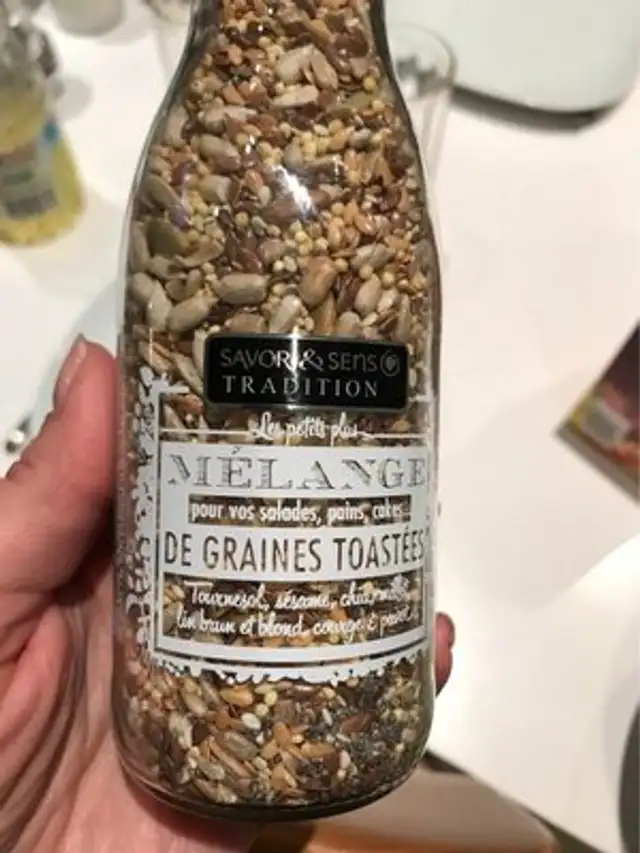 Melange de graines toastees front packaging