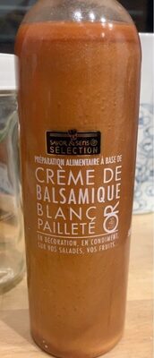 Crème de balsamiques blanc paillete