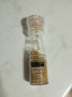 Sel de mer curry et noix de coco front packaging