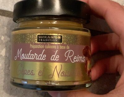 Moutarde de Reims cèpes et noisettes
