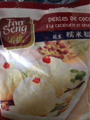 Perle de coco a la cacahuete et sesame