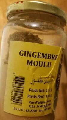 Gigembre moulu front packaging