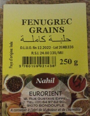 Fenugrec grains