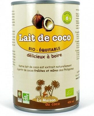 Lait De Coco Bio 6%