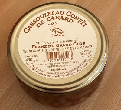 Cassoulet au confit de canard