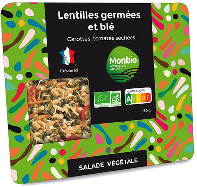 Salade lentilles germées et blé
