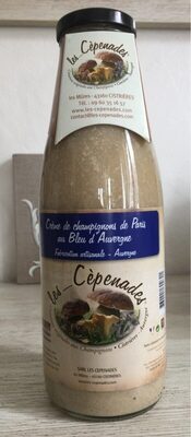 Crème de champignons de Paris au bleu d'Auvergne