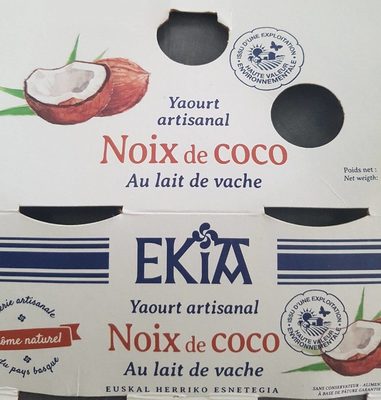 Yaourt noix de coco au lait de vache