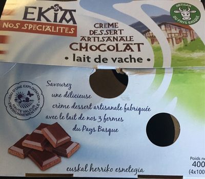 Creme dessert artisanale front packaging