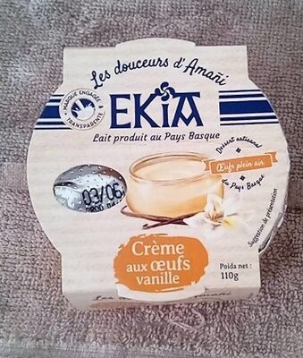 Crème aux oeufs vanille