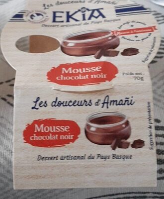 Mousse chocolat noir