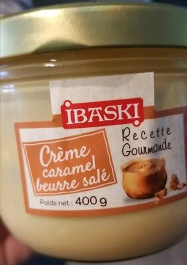 Crème caramel beurre salé front packaging