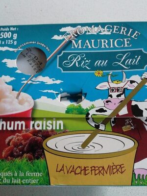 Riz au lait Rhum Raisin au riz de Camargue IGP