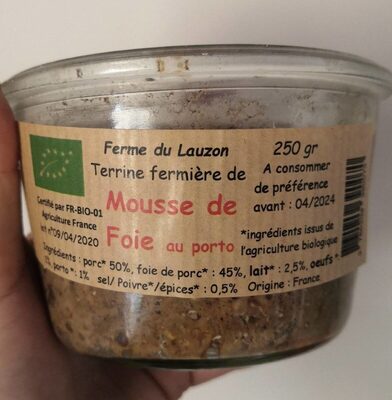 Mousse de foie fermière