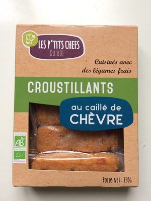 Croustillants au caillé de chèvre front packaging