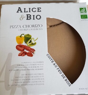 Pizza chorizo, poivrons