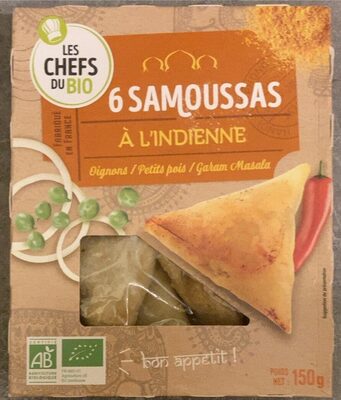 6 samoussas à l'indienne