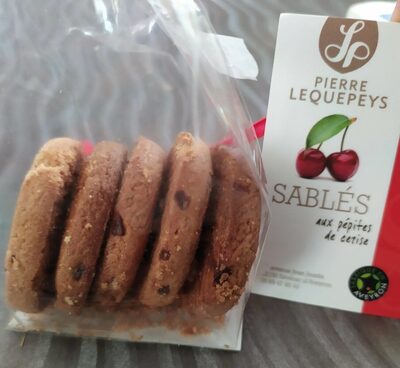 Sablés aux pépites de cerise front packaging