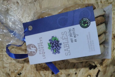 Sablés aux pépites de myrtille