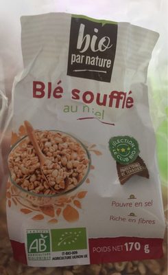 Blé soufflé au miel biologique front packaging