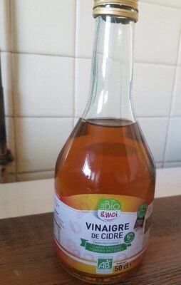Vinaigre de cidre front packaging