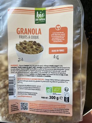 Granola fruit à coque
