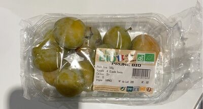 Prune bio front packaging