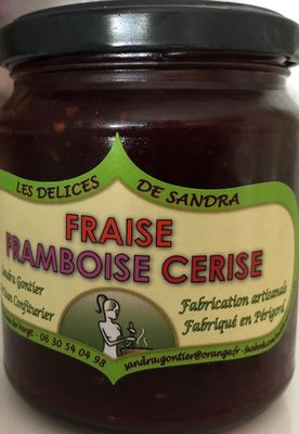 Confiture de fraise, franboise, cerise